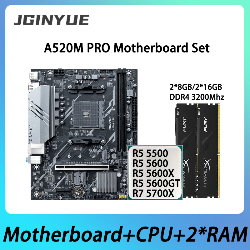 Ddr4 3200Mhz - Kit Scheda Madre JGINYUE A520M PRO