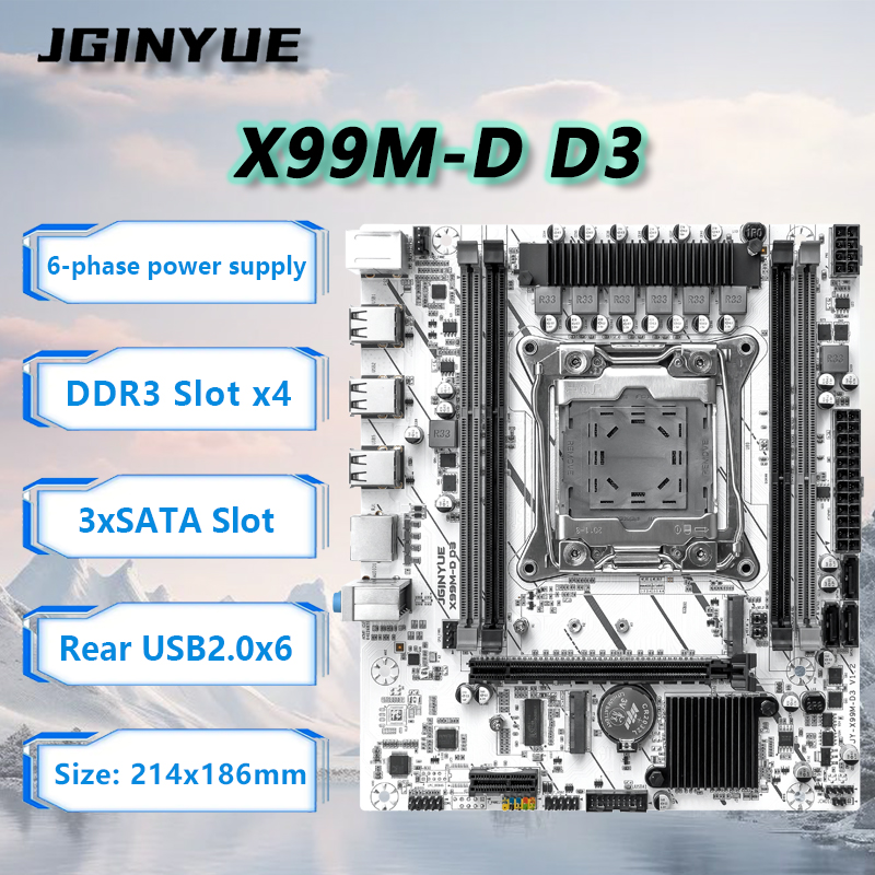 Ecc Ram Server - Scheda Madre JGINYUE X99 LGA2011-3 M-ATX