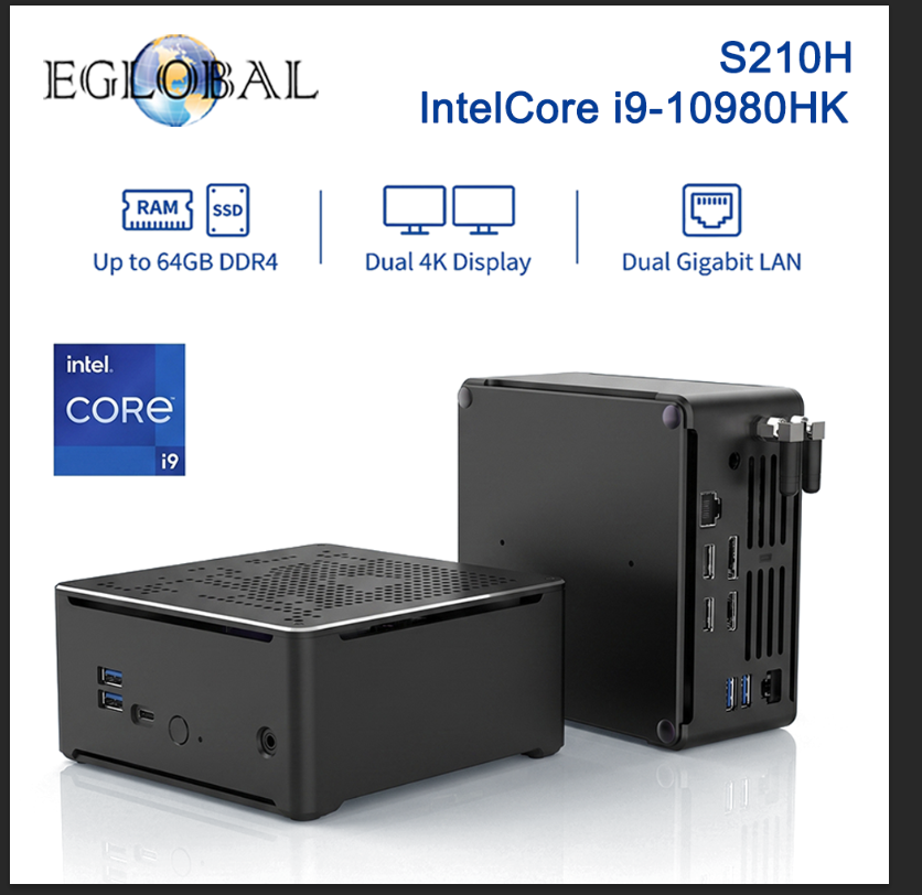 Ecc Ram Server - EGLOBAL i9-10980HK Workstation Mini PC (5.3GHz),