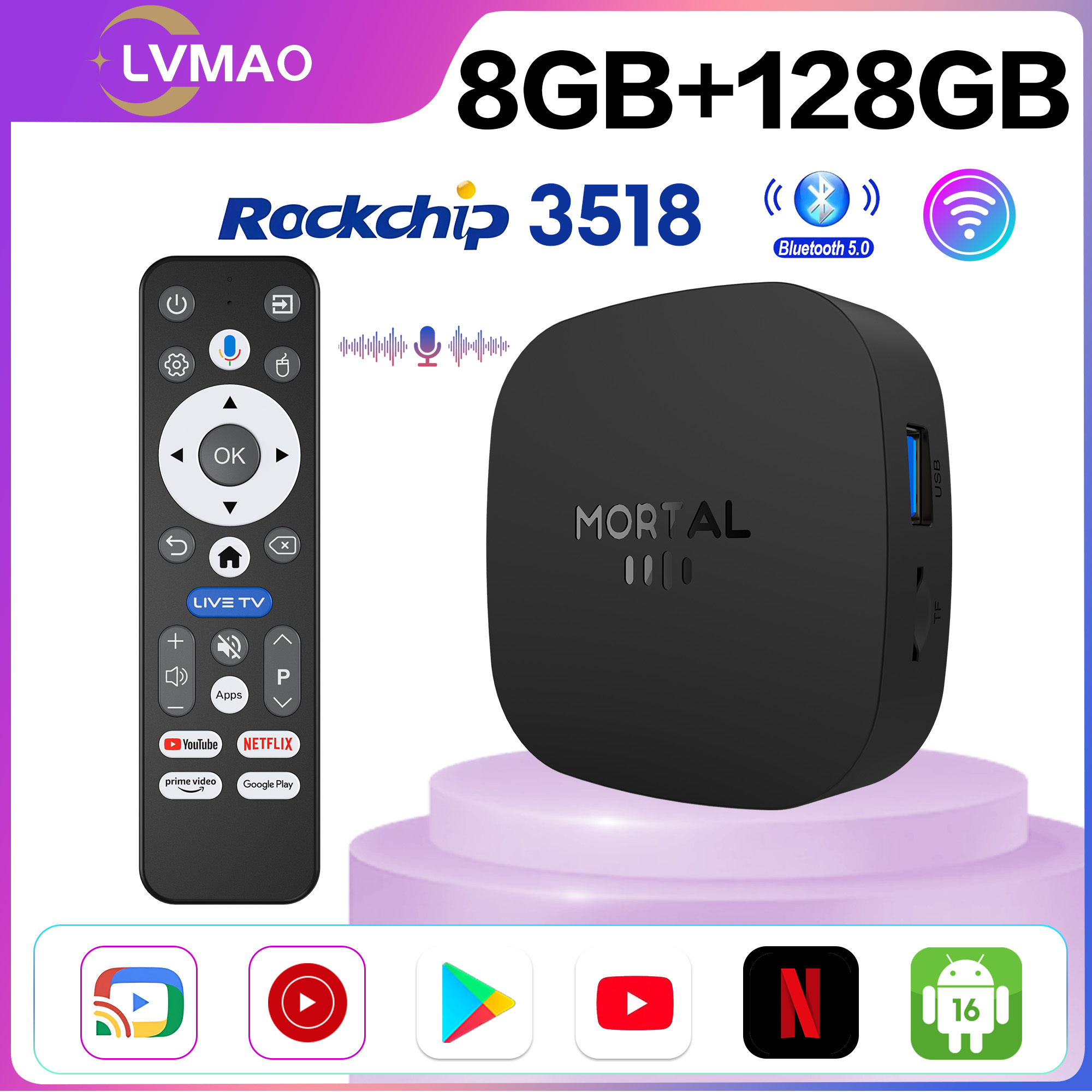 Ddr3 8Gb - 2026 NUOVO TV BOX T1+ RK3518