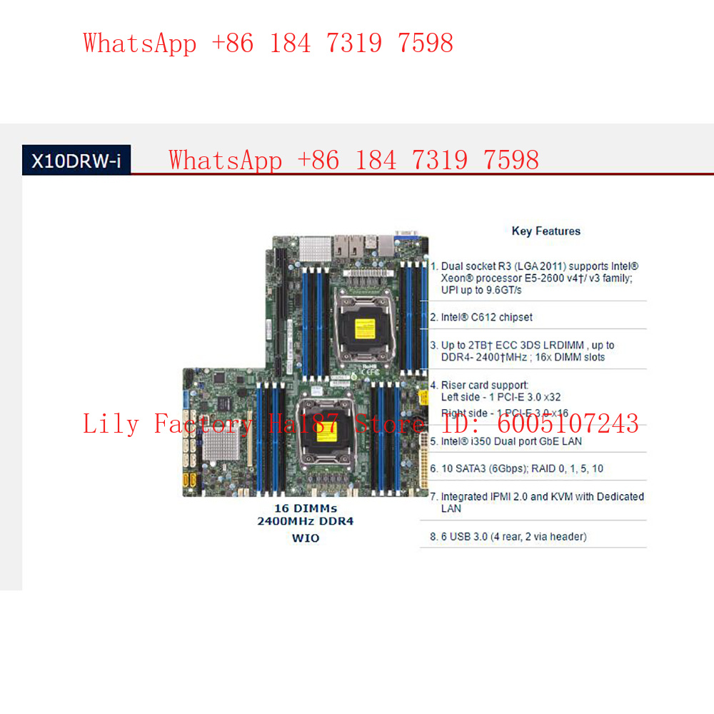 Scheda Madre C612 2011 E5-2600 - Ddr4 2400Mhz recensione e prezzo