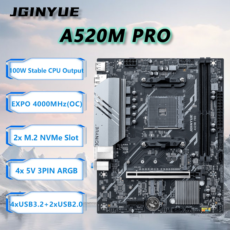 Kit Scheda Madre JGINYUE A520M - Ddr4 3200Mhz recensione e prezzo