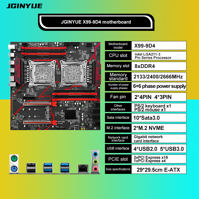 JGINYUE X99‑9D4 Scheda Madre S - Ecc Ram Server recensione e prezzo